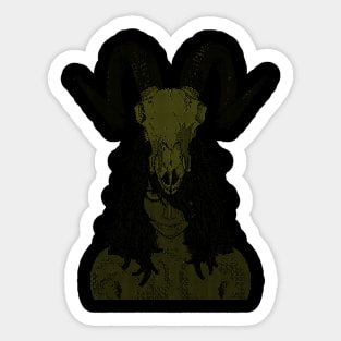 ASCii Savage Girl (Yellow) Sticker